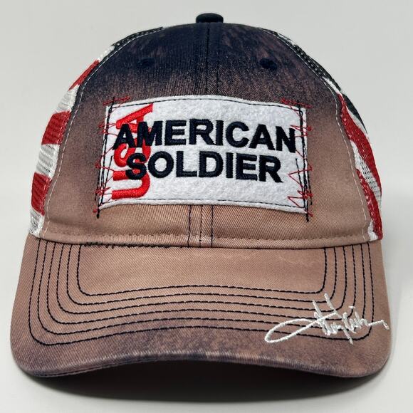 Toby Keith American Soldier USA Trucker Hat Baseball Cap Country Snapback Blue